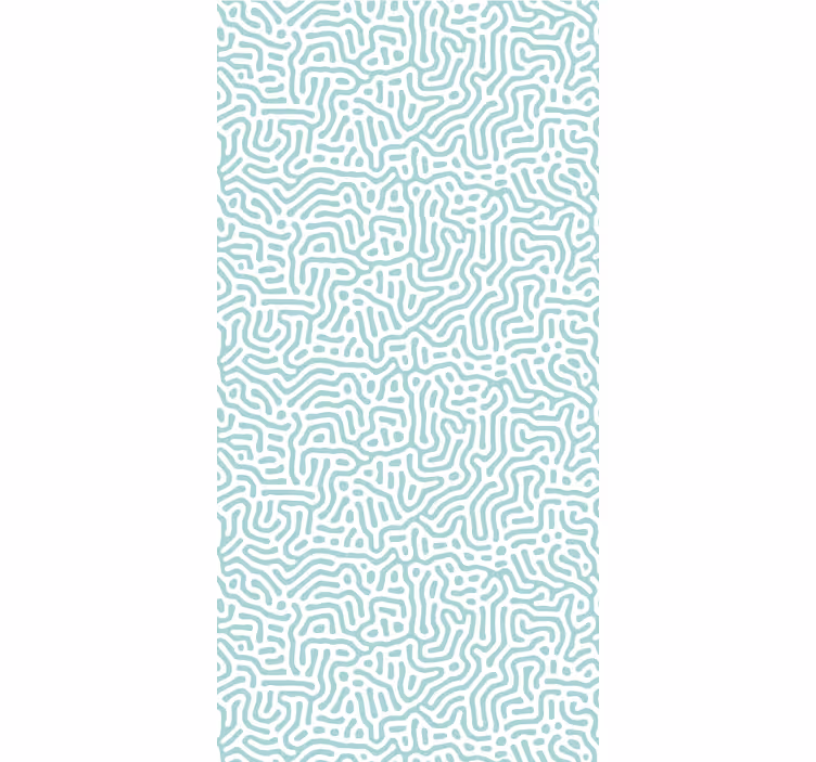 Carta da parati geometrica arte della linea ondulata - TenStickers