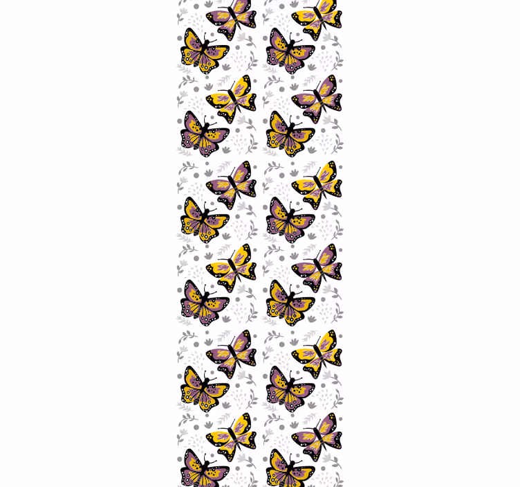 Carta da parati farfalle disegno dell'ala svolazzante - TenStickers