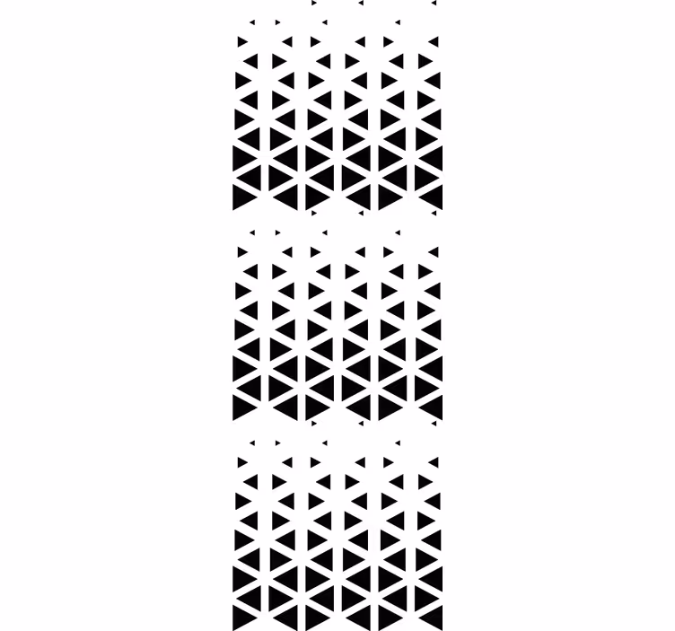 Carta da parati geometrica disposizione del triangolo nero - TenStickers