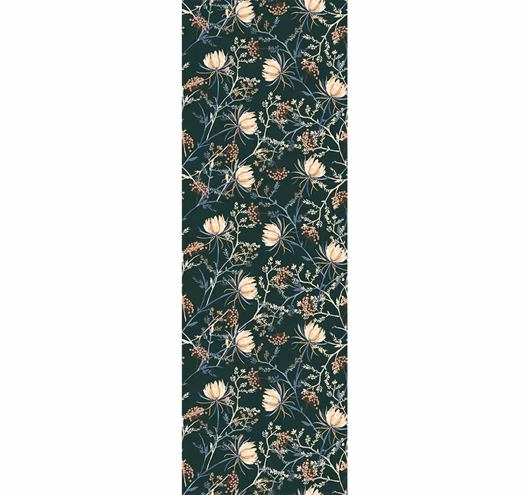Carta da parati floreale stampa floreale botanica - TenStickers