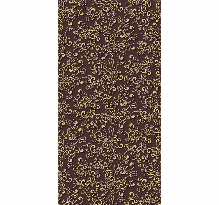 Carta da parati soggiorno eleganti vortici floreali - TenStickers