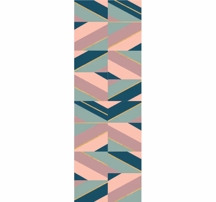 Carta da parati geometrica angoli pastello astratti - TenStickers