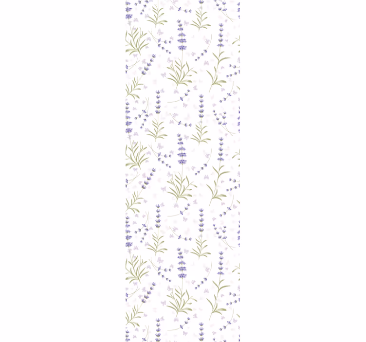 Carta da parati floreale arrangiamento lavanda - TenStickers