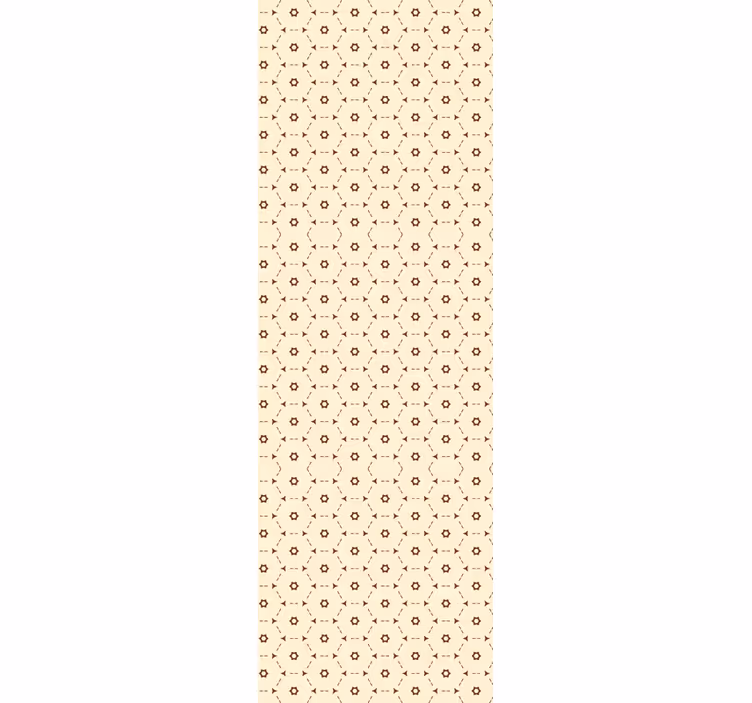 Carta da parati floreale accenti floreali geometrici - TenStickers