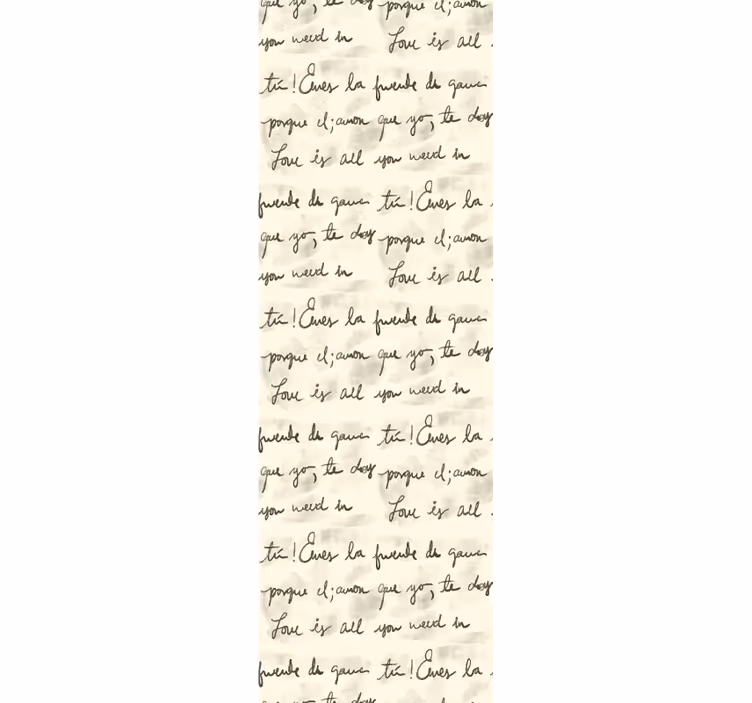 Carta da parati con scritte citazioni d'amore scritte a mano - TenStickers