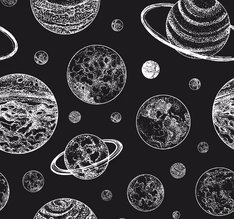Carta da parati stelle esplorazione dei corpi celesti - TenStickers