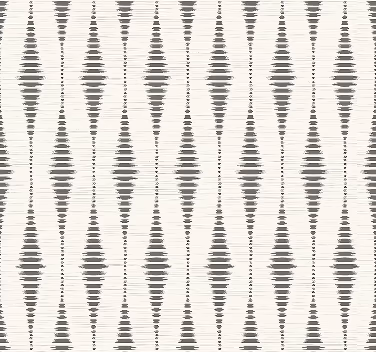 Carta da parati geometrica rabaul ikat grigio e beige - TenStickers