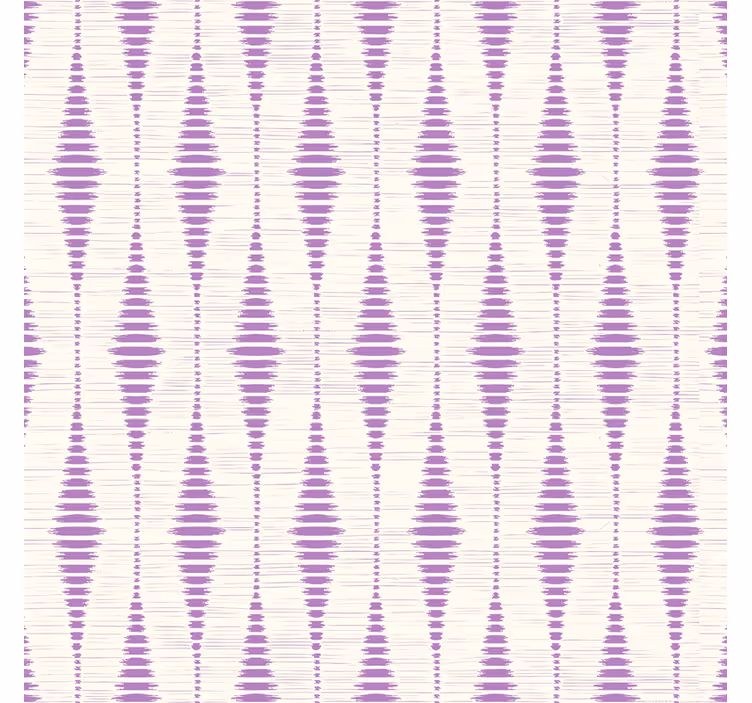 Carta da parati geometrica rabaul ikat viola - TenStickers