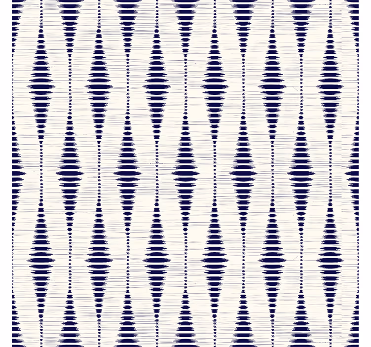 Carta da parati geometrica rabaul ikat blu navy - TenStickers