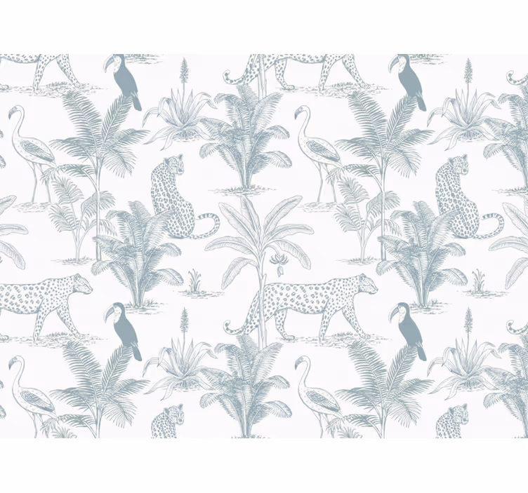 Carta da parati animali animali tropicali sobri - TenStickers