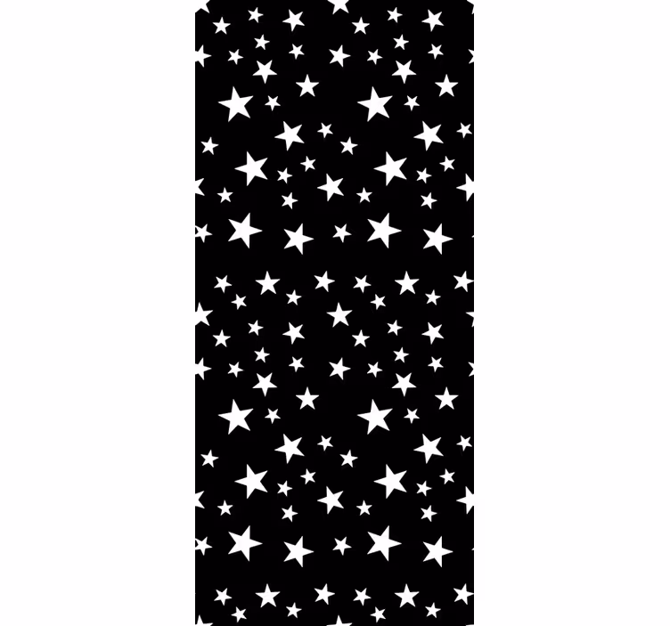 Carta da parati stelle eleganza bianco e nero - TenStickers