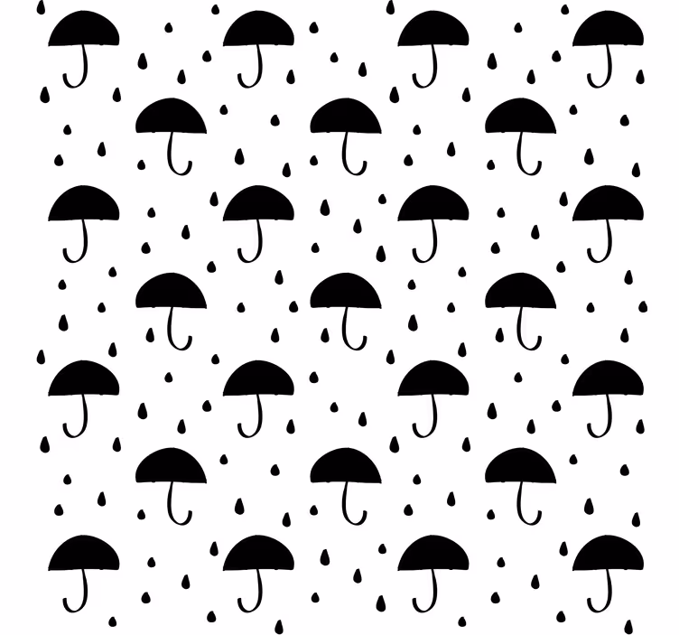 Carta da parati geometrica confetti a goccia di pioggia - TenStickers