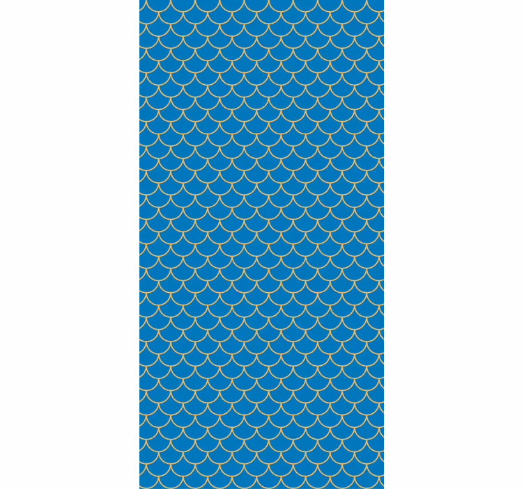 Carta da parati soggiorno finitura a scallop - TenStickers