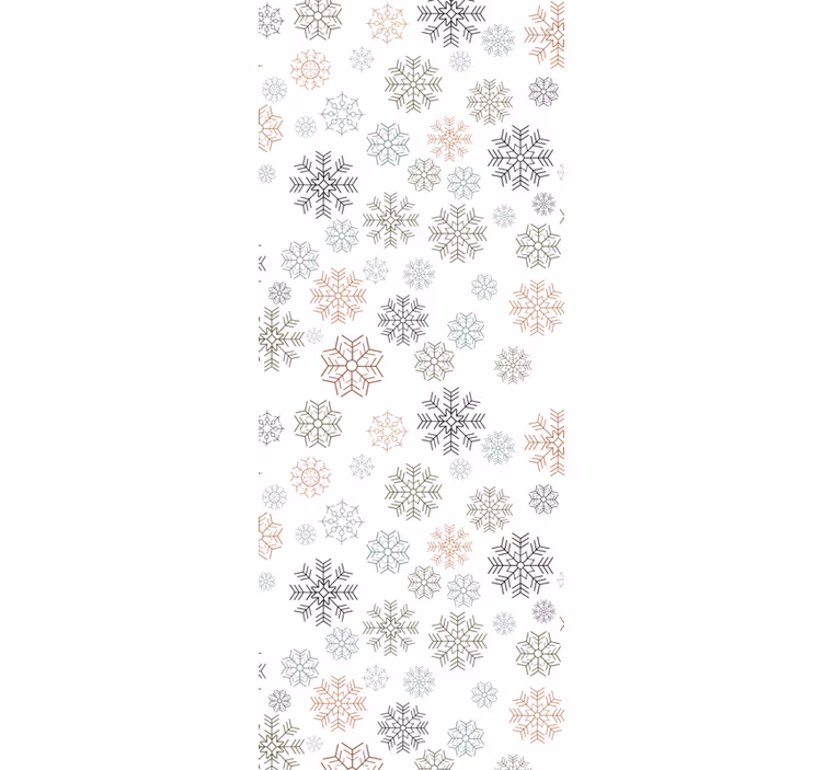 Carta da parati natalizia motivo fiocchi beige - TenStickers