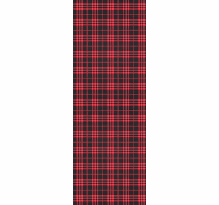 Carta da parati natalizia motivo tartan - TenStickers
