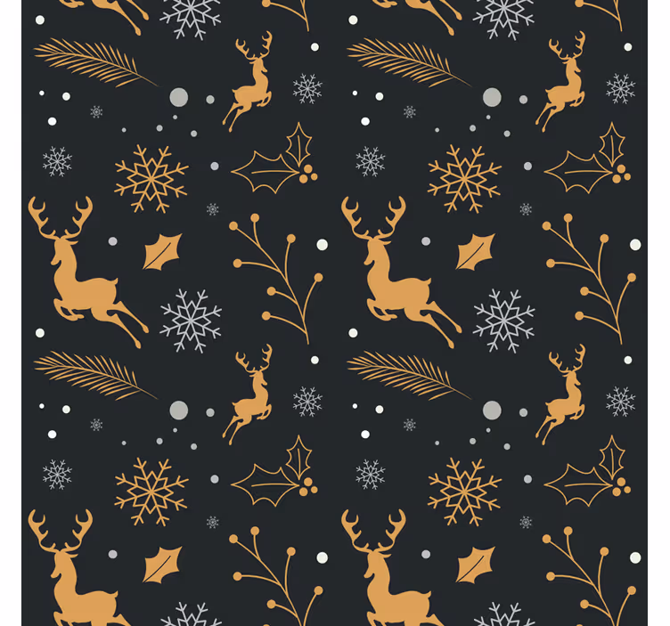 Carta da parati natalizia composizione di natale - TenStickers