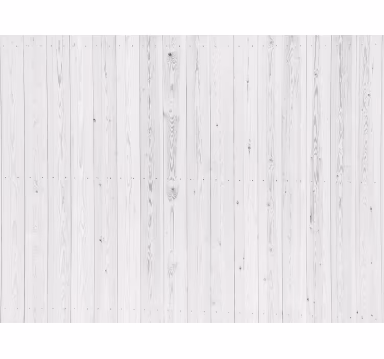 Carta da parati effetto legno motivo bianco vintage - TenStickers