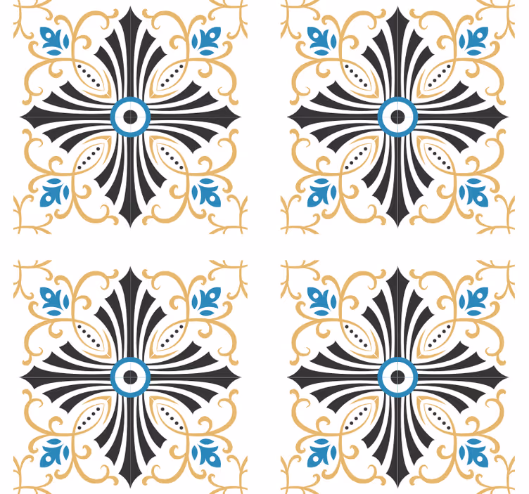 Carta da parati ornamentale design a spirale vintage - TenStickers