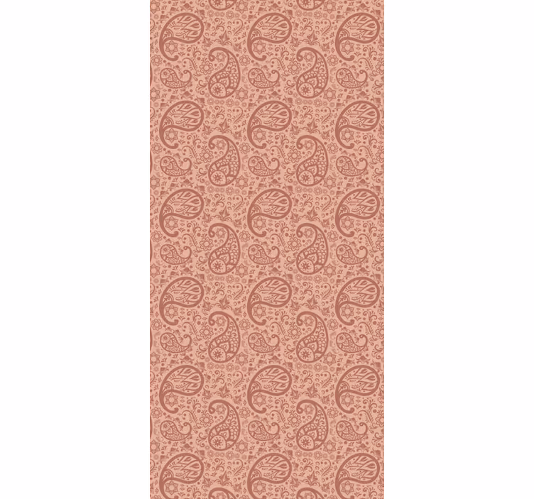 Carta da parati soggiorno motivo paisley elegante - TenStickers