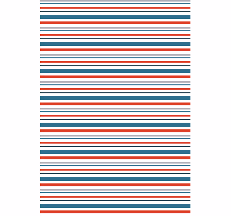 Carta da parati ornamentale design righe marine rétro - TenStickers