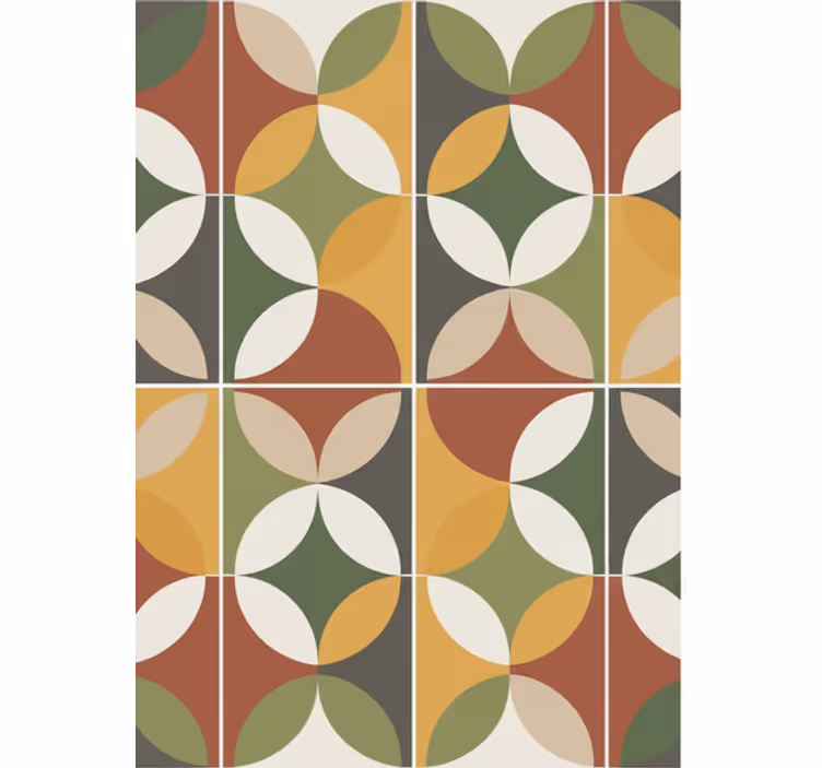 Carta da parati soggiorno geometrico astratto terra - TenStickers