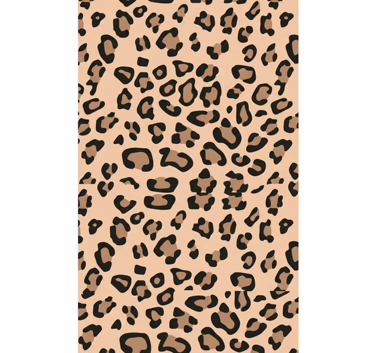 Carta da parati soggiorno stampa leopardo moderna - TenStickers
