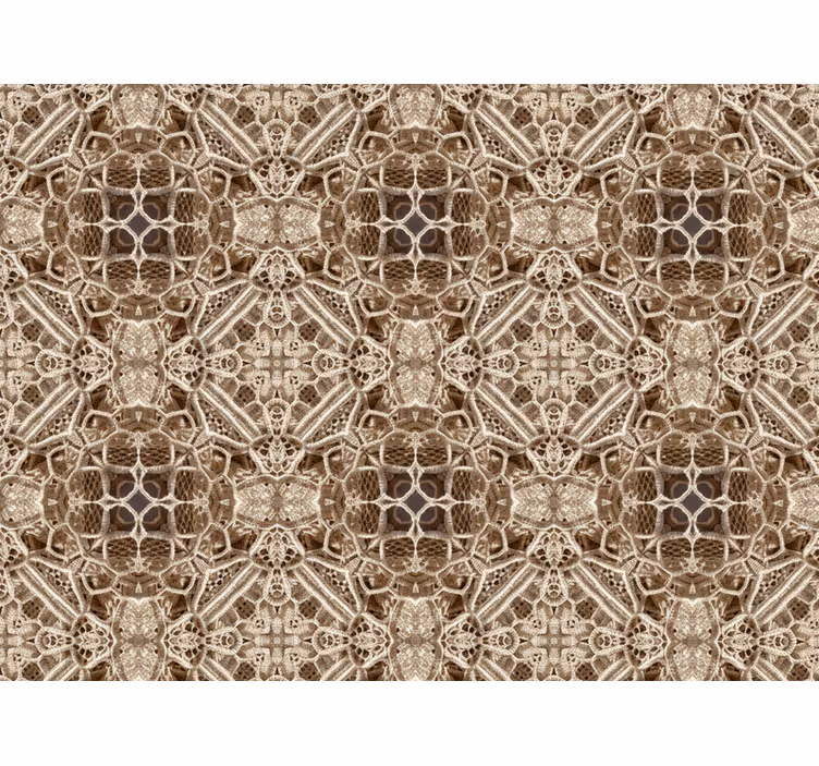 Carta da parati soggiorno pizzo ornato kaleidoscopico - TenStickers