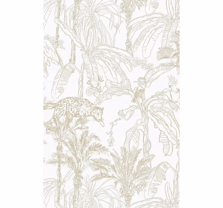 Carta da parati soggiorno motivo toile tropicale - TenStickers