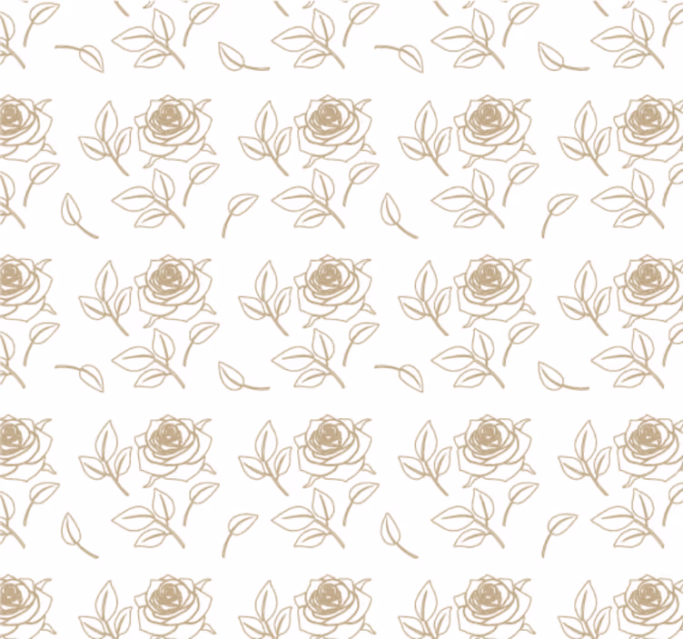 Carta da parati camera motivo rose dettagliato - TenStickers