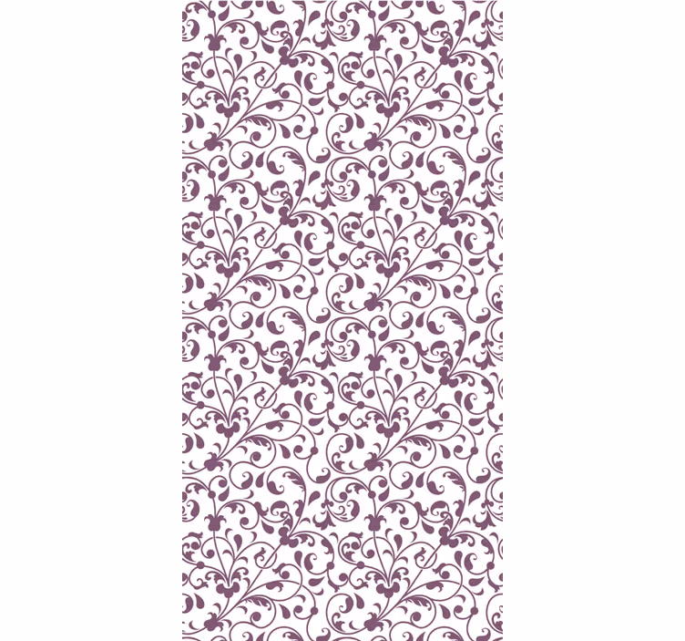 Carta da parati soggiorno foglie paisley ornamentali - TenStickers