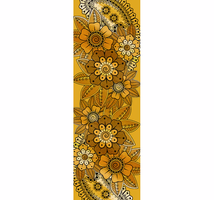 Carta da parati floreale stile indiano paisley - TenStickers
