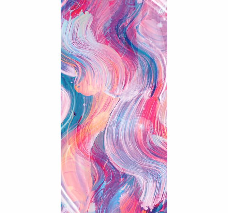Carta da parati ornamentale pennellate colorate - TenStickers