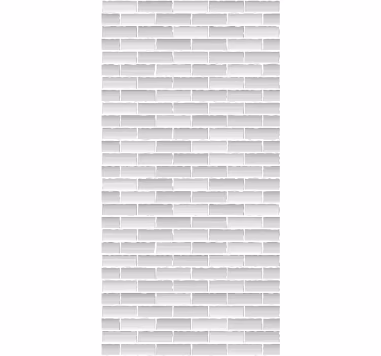 Carta da parati mattoni grigio realistico - TenStickers