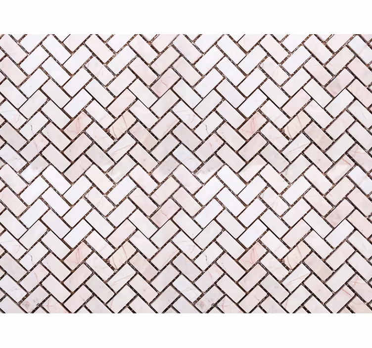 Carta da parati ornamentale a mosaico a spina di pesce - TenStickers