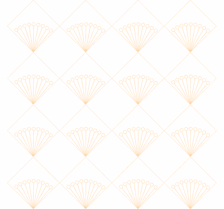 Carta da parati soggiorno bianco art déco - TenStickers