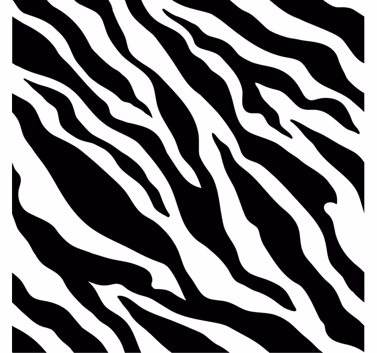 Carta da parati ornamentale a strisce zebra - TenStickers