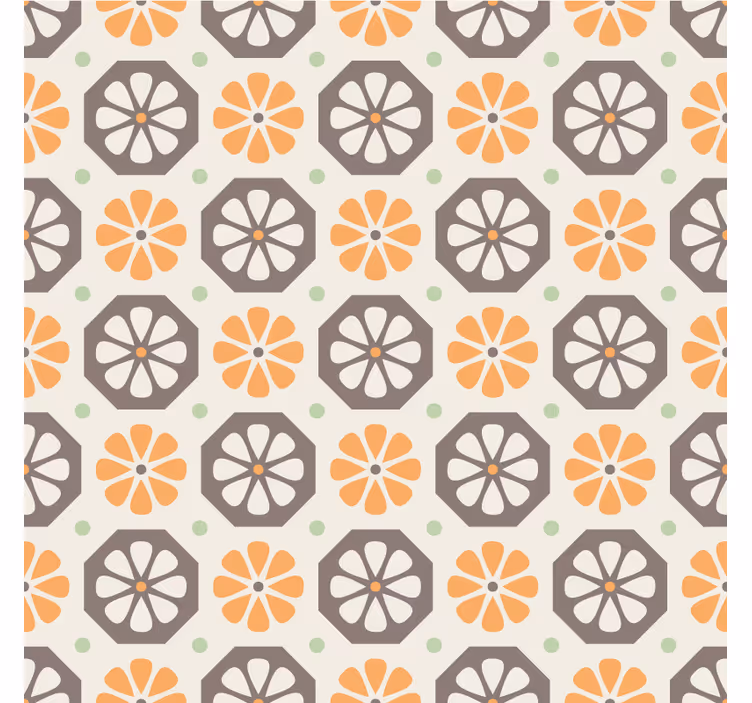 Carta da parati ornamentale motivi floreali in evidenza - TenStickers