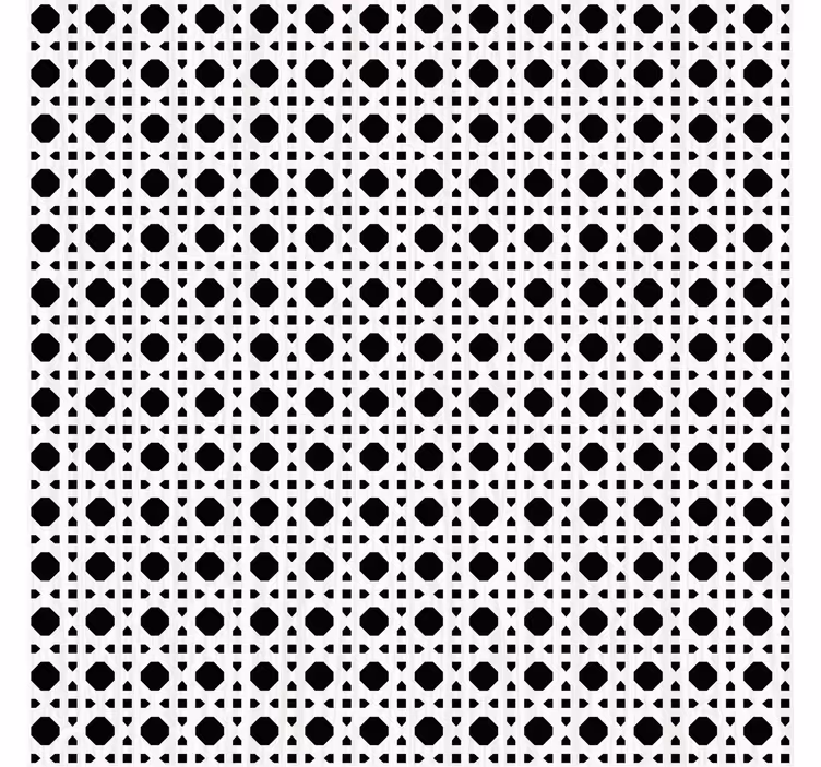 Carta da parati texture canneté bianco e nero - TenStickers