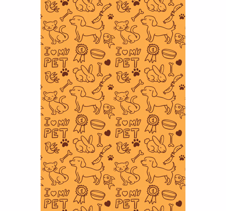 Carta da parati animali i miei animali - TenStickers