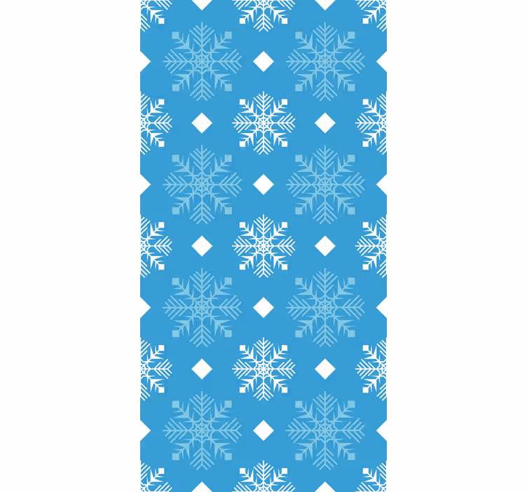 Carta da parati camera fiocchi di neve toni blu - TenStickers