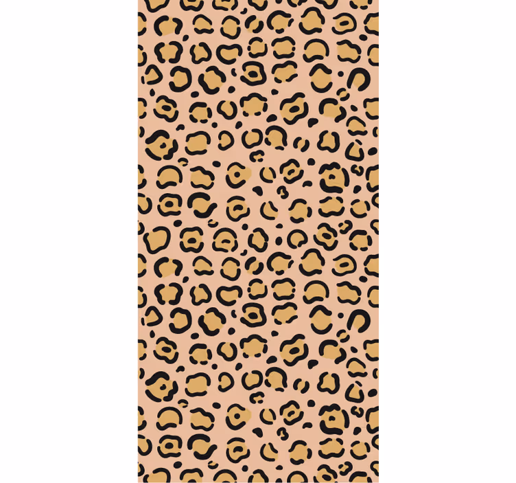 Carta da parati camera stampa leopardata pastello - TenStickers