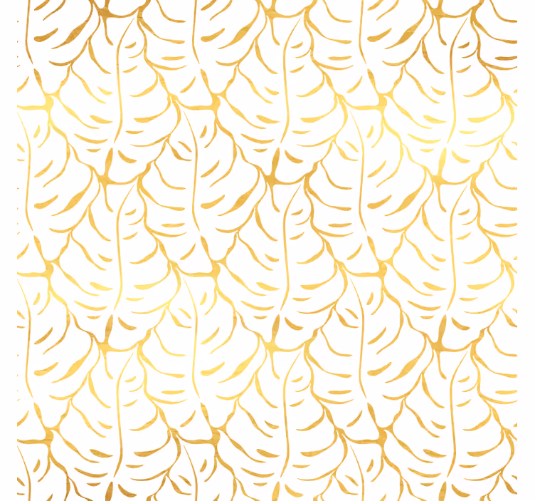 Carta da parati camera foglie tropicali eleganti - TenStickers
