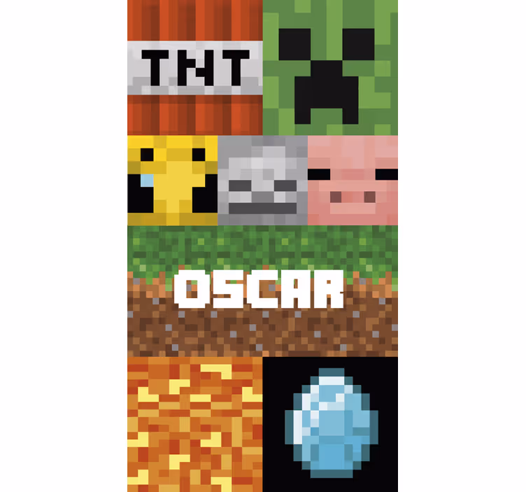 Carta da parati texture motivo geometrico gaming - TenStickers