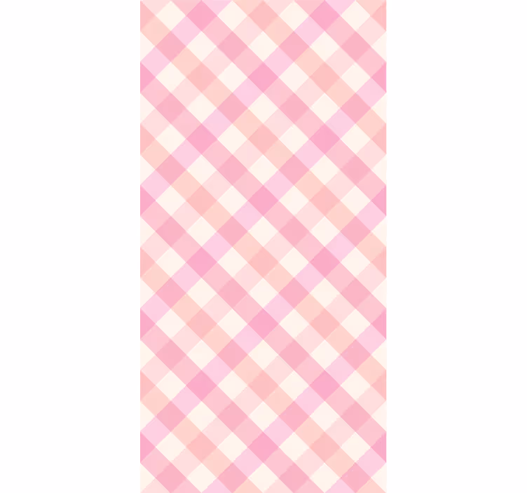 Carta da parati texture motivo a quadretti rosa - TenStickers