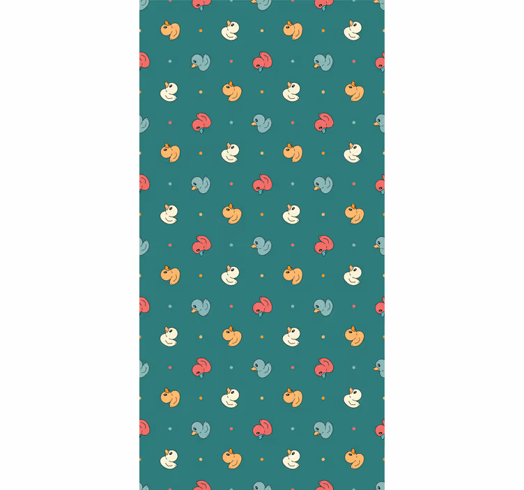 Carta da parati animali anatroccoli multicolori - TenStickers
