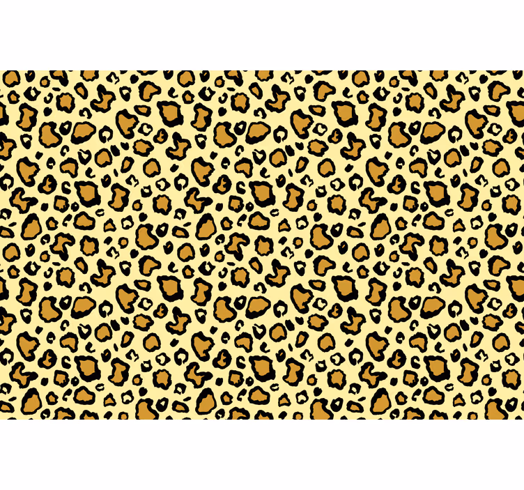 Carta da parati animali motivo leopardo giallo - TenStickers