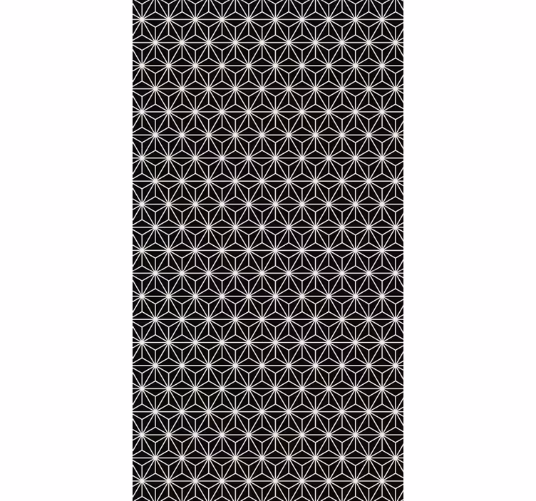 Carta da parati ufficio diamanti geometrici bianco e nero - TenStickers