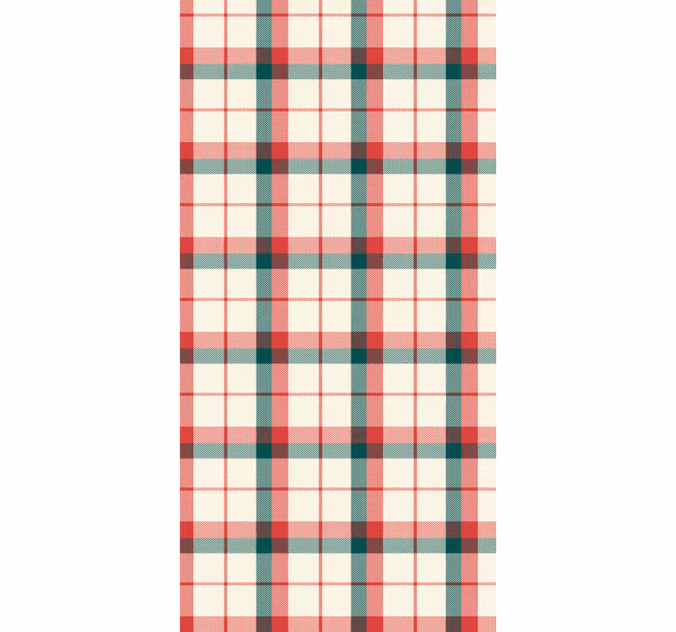 Carta da parati ufficio tartan di natale - TenStickers