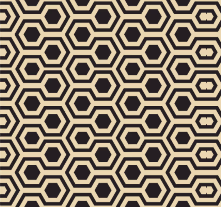 Carta da parati ufficio motivo esagonale geometrico - TenStickers