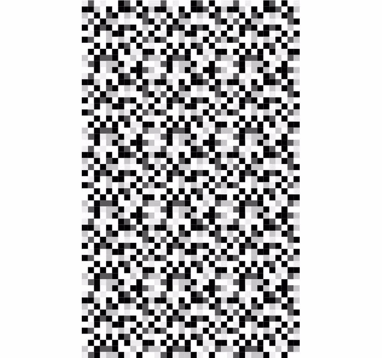 Carta da parati corridoio motivo pixel monocromatico - TenStickers